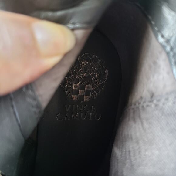 Vince Camuto Suede Fringe Ankle Womens Boots Sz 9M Boho Western Festival Chunky - Picture 14 of 14